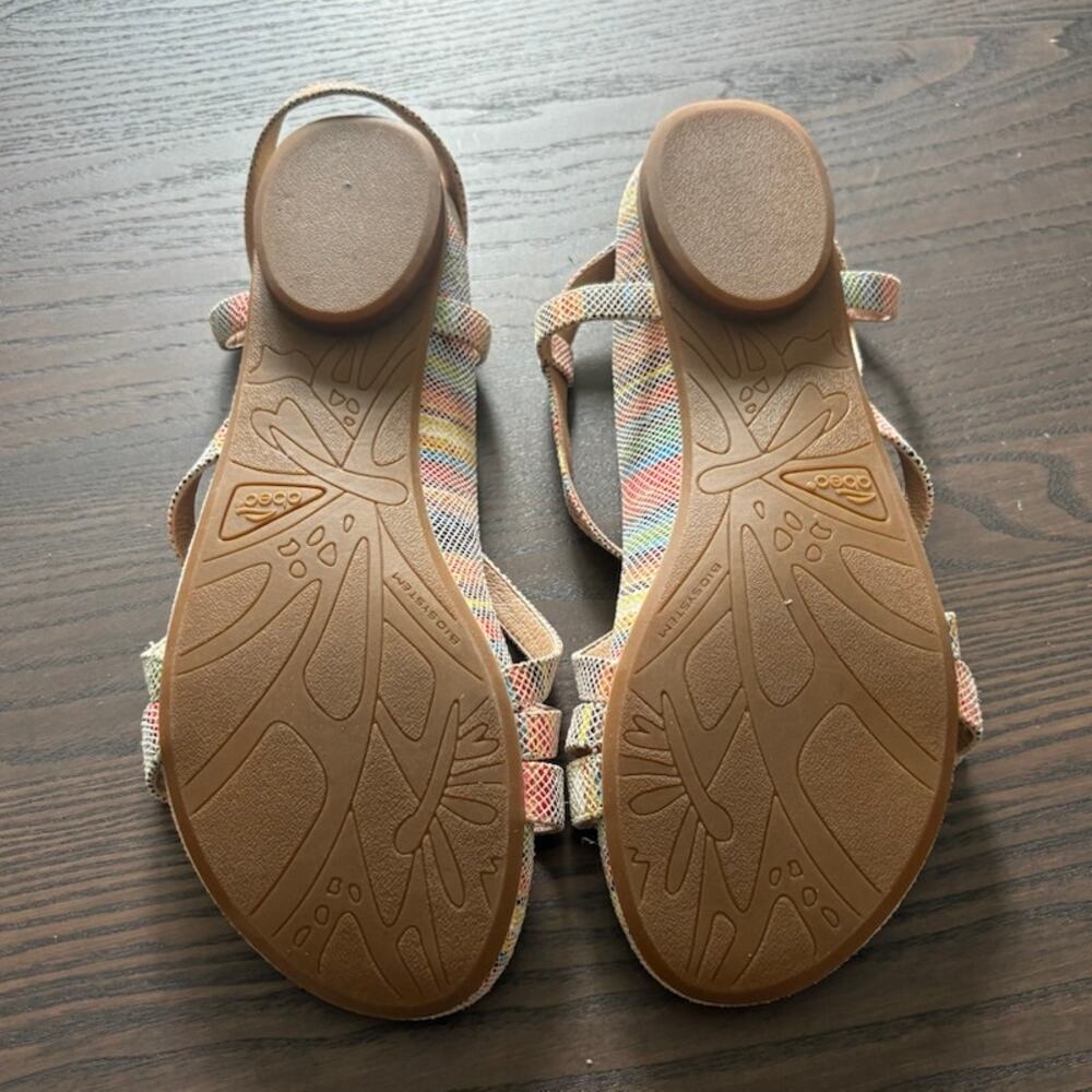 Abeo Biosystem Samantha Rainbow Slingback Strappy Orthotic Sandals Womens 10 - Picture 3 of 6
